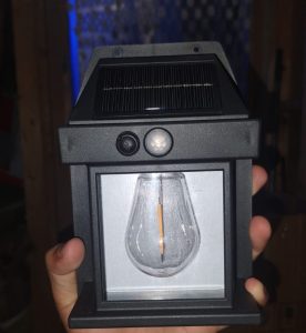 Solar Tungsten Filament Wall Lamp KT-666
